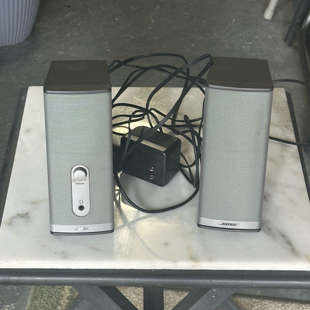 Bose Silver Portable Speakers